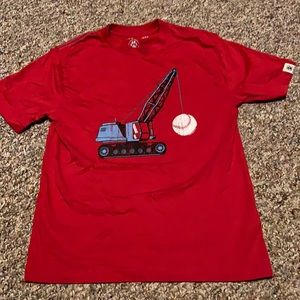 Dogwood Red Baseball Crane T-shirt Boys Youth 8